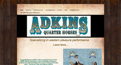 Desktop Screenshot of adkinsquarterhorses.com